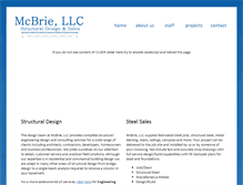 Tablet Screenshot of mcbrie.com